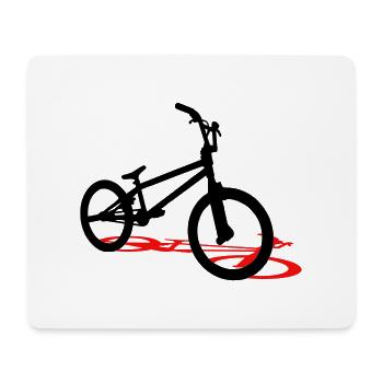 BMX - Mousepad (Querformat) - Weiß - Vorne