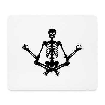 Toter Yogi - Mousepad (Querformat) - Weiß - Vorne