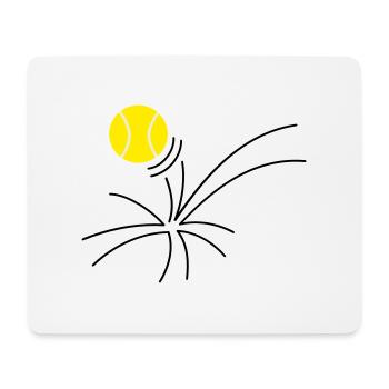 tennis as (3c) - Mousepad (Querformat) - Weiß - Vorne