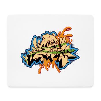 Graffiti Design Storm - Mousepad (Querformat) - Weiß - Vorne