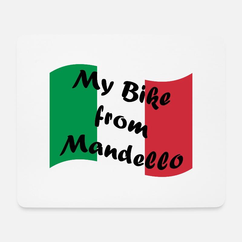 my_bike_from_mandello - Mouse Pad (horizontal) - white