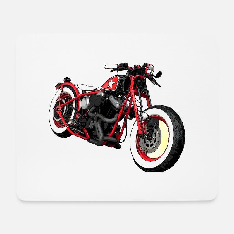 bobber style - Mouse Pad (horizontal) - white