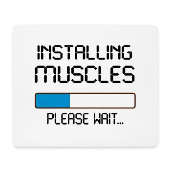 installing muscles - Tapis de souris (format paysage) - blanc - Devant