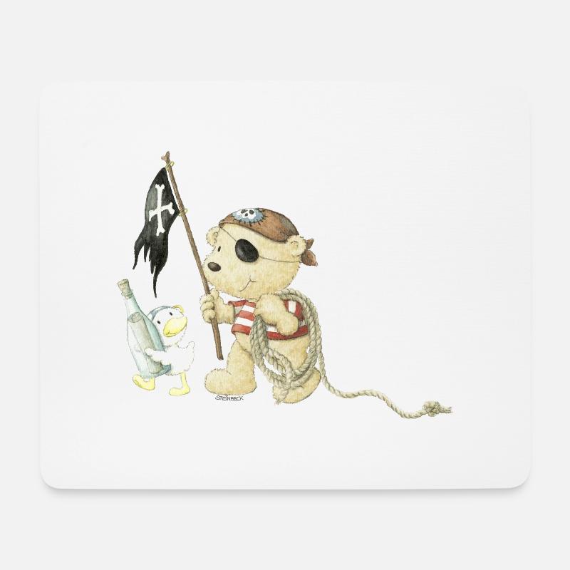 PP_Pirat_02 - Tapis de souris (format paysage) - blanc