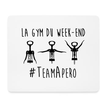 gym week end - Tapis de souris (format paysage) - blanc - Devant