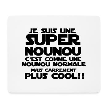 une nounou carrément plus cool - Tapis de souris (format paysage) - blanc - Devant