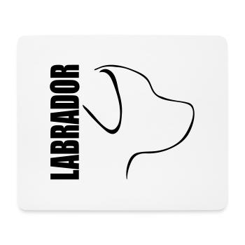 LABRADOR PROFIL - Mousepad (Querformat) - Weiß - Vorne
