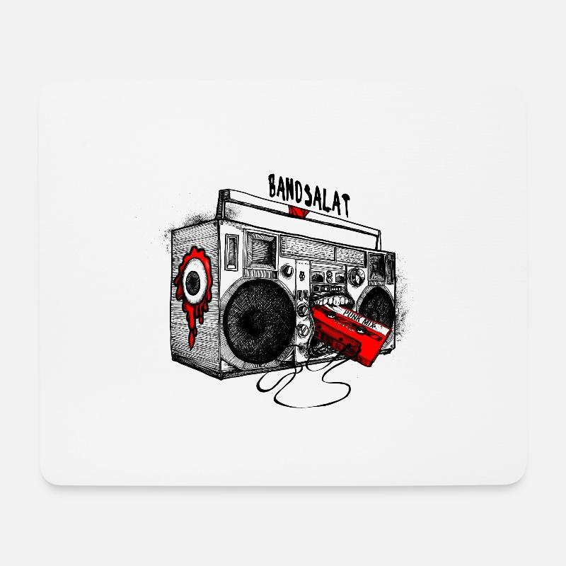Bandsalat - Mousepad (Querformat) - Weiß