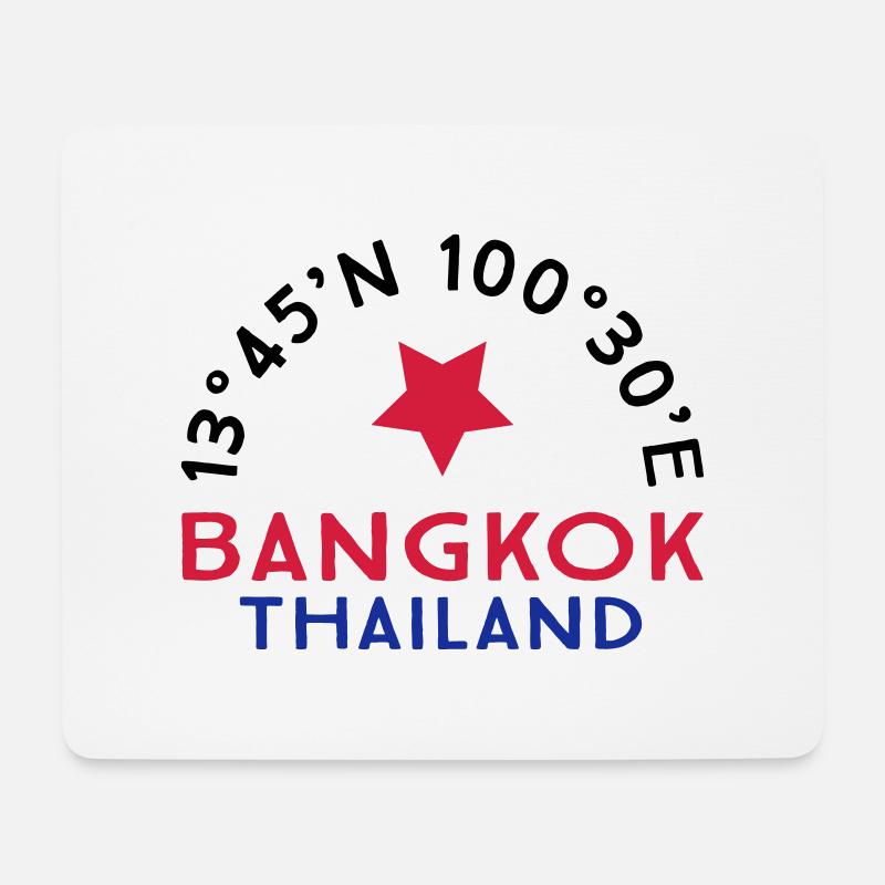 Bangkok - Mousepad (Querformat) - Weiß