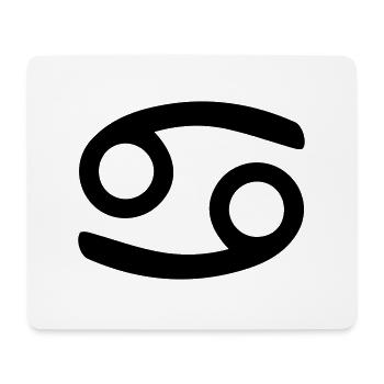 Krebs Sternzeichen - Mousepad (Querformat) - Weiß - Vorne