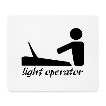 lightoperator_text - Mousepad (Querformat) - Weiß - Vorne