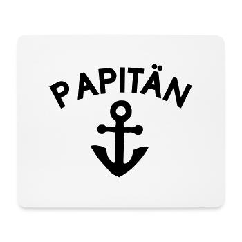 Papitän Kapitän Vatertag Papa Boot Segeln Schiff - Mousepad (Querformat) - Weiß - Vorne