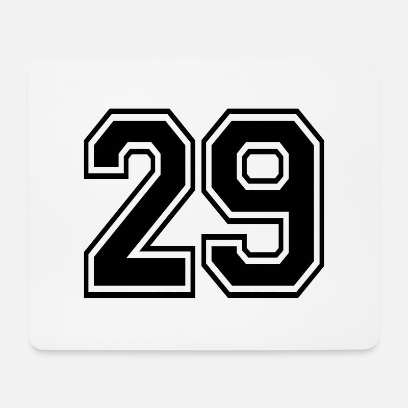 29 - Mousepad (Querformat) - Weiß