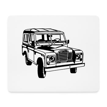 LR Landie Series illustration - Autonaut.com - Mouse Pad (horizontal) - white - Front
