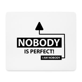 nobody_is_perfect_c1 - Mousepad (Querformat) - Weiß - Vorne