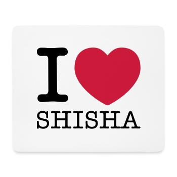 i love shisha - Mouse Pad (horizontal) - white - Front