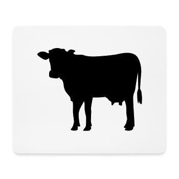 Cow - Mouse Pad (horizontal) - white - Front