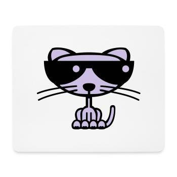 Cool Cat (Farbe) - Mousepad (Querformat) - Weiß - Vorne