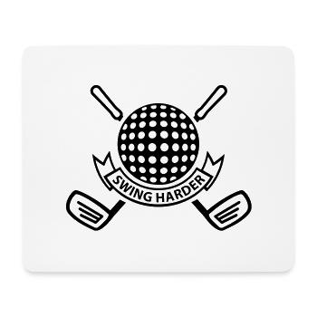 swing_harder_f1 - Mousepad (Querformat) - Weiß - Vorne