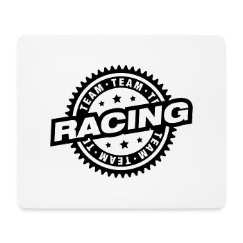 racing_team_logo_ty1 - Mousepad (Querformat) - Weiß - Vorne
