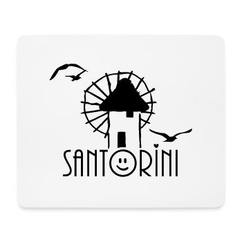 Santorini (1c) - Mousepad (Querformat) - Weiß - Vorne