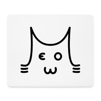 Funny quotes cat - Mouse Pad (horizontal) - white - Front