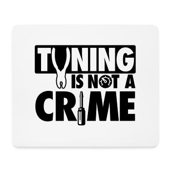 Tuning is not a crime - Mousepad (Querformat) - Weiß - Vorne
