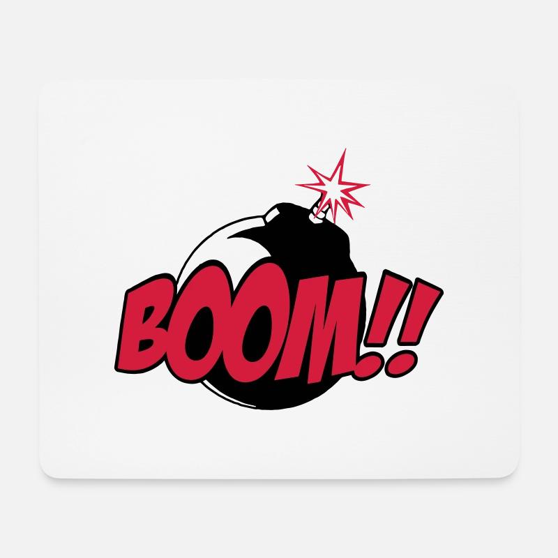 boom - comic sound - Mouse Pad (horizontal) - white