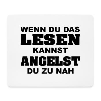 wenn_du_das_lesen_kannst - Mousepad (Querformat) - Weiß - Vorne
