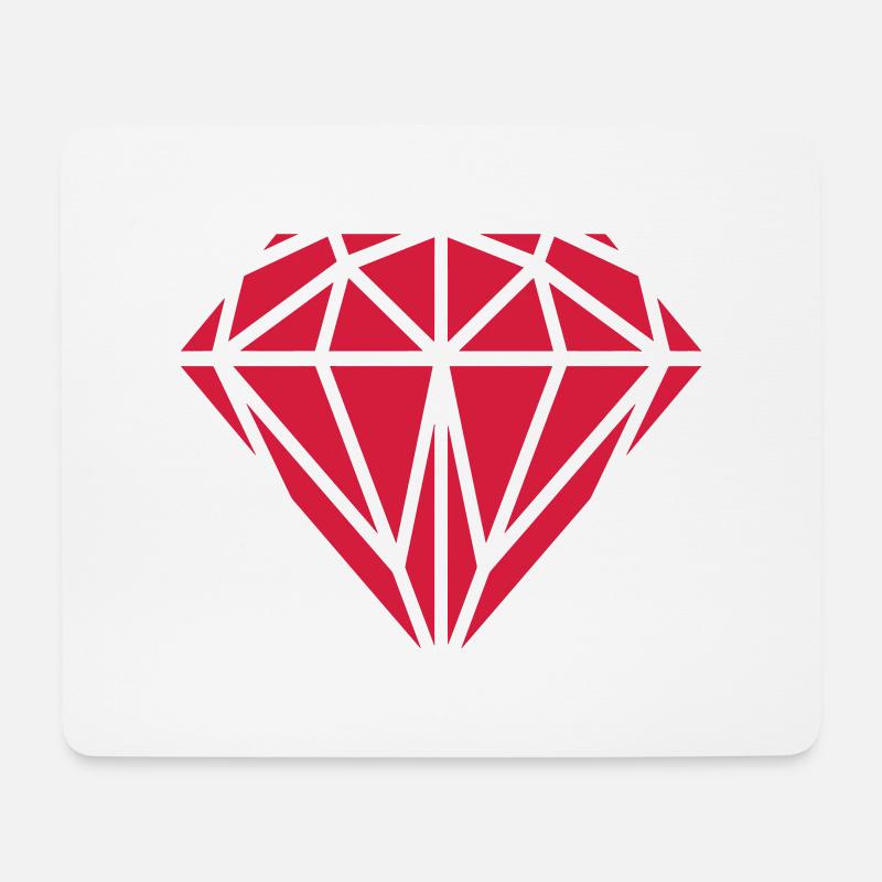 Diamant - Mouse Pad (horizontal) - white