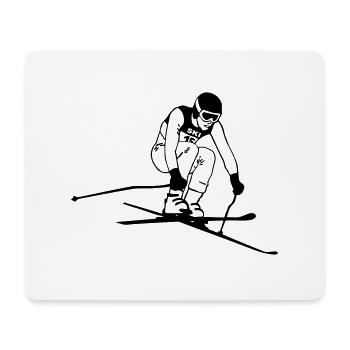 ski - alpine - apres - abfahrt - Mousepad (Querformat) - Weiß - Vorne