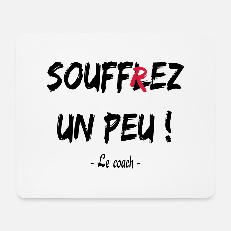 Soufflez un peu - Mousepad (Querformat) - Weiß