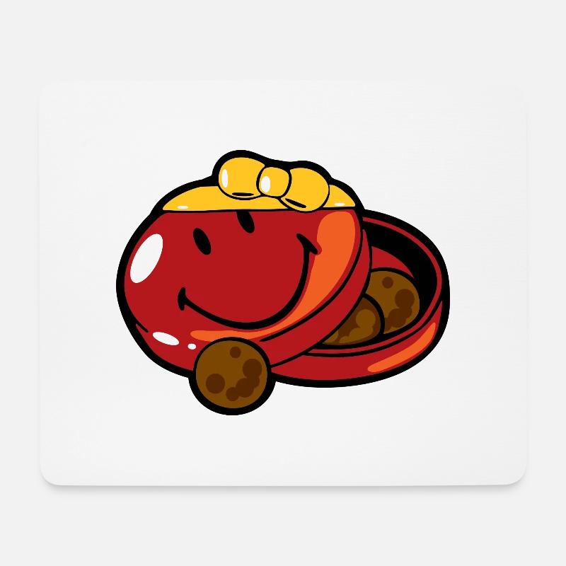 Smiley Chocolates Box - Mouse Pad (horizontal) - white