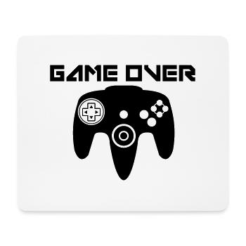 Game Over - Tapis de souris (format paysage) - blanc - Devant