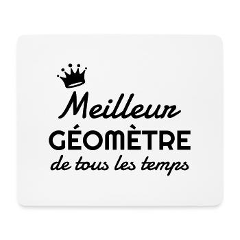 Surveyor / Vermesser / Géomètre / Topographer - Mouse Pad (horizontal) - white - Front