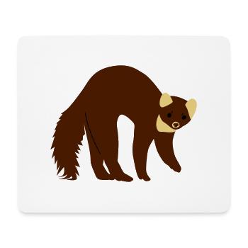 marder - Mousepad (Querformat) - Weiß - Vorne