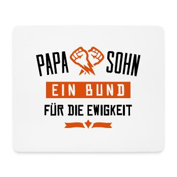 papa sohn bund ewigkeit - Mousepad (Querformat) - Weiß - Vorne
