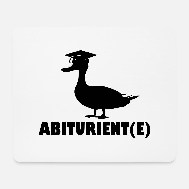 Abi Abitur Motto Ente - Mousepad (Querformat) - Weiß