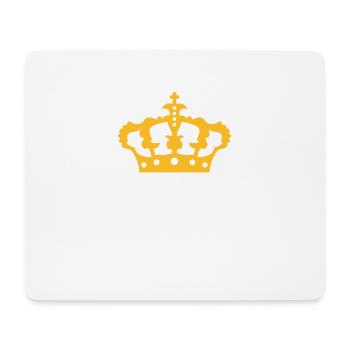 Schild König Krone - Mousepad (Querformat) - Weiß - Vorne
