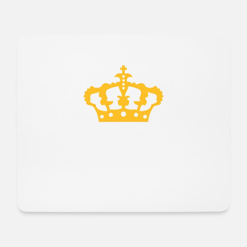 Schild König Krone - Mousepad (Querformat) - Weiß