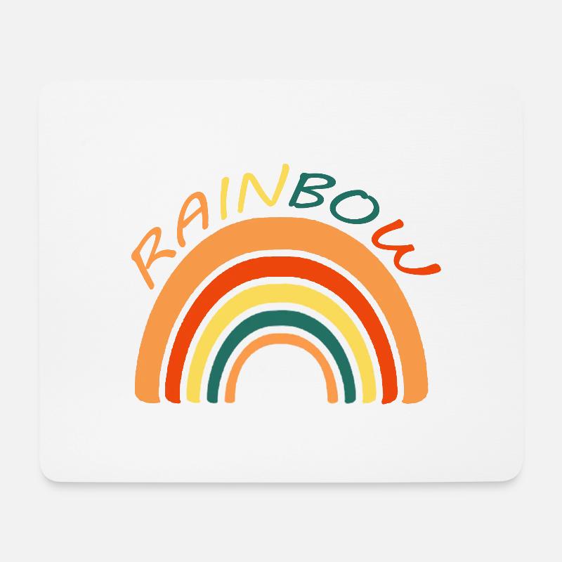 Regenbogen - Regenbogen - Regenbogen - Mousepad (Querformat) - Weiß