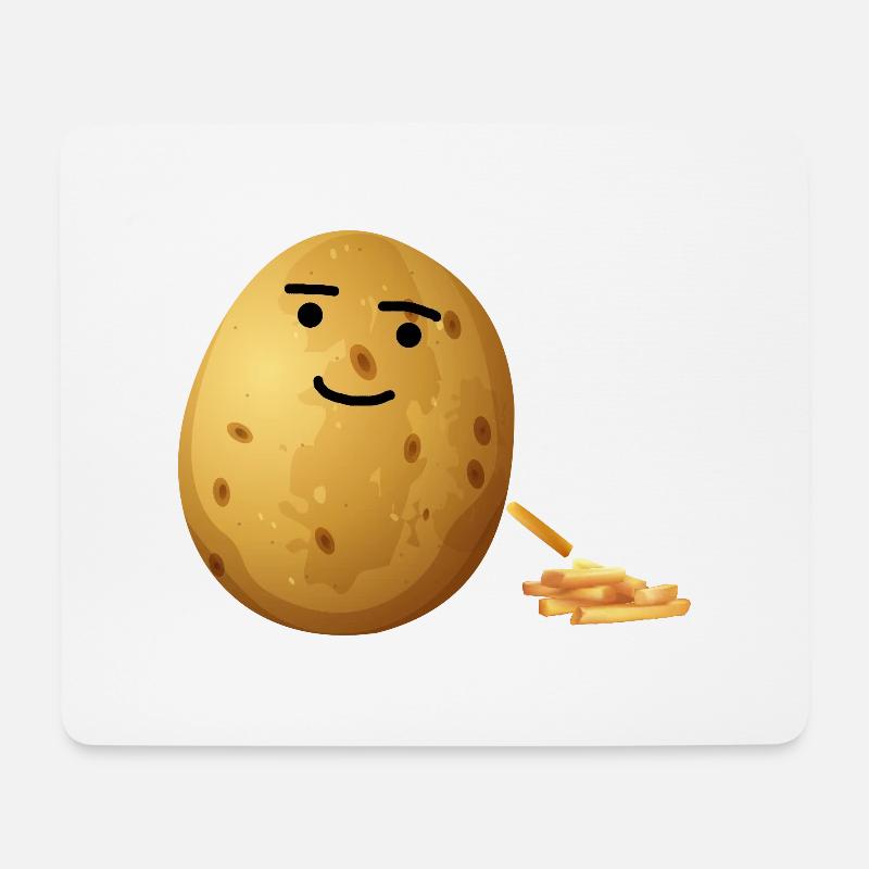 Pommes Frites Pommes Frites Lustiges Geschenk - Mousepad (Querformat) - Weiß