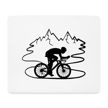 Ausflug Fahrrad Fahrer - Mousepad (Querformat) - Weiß - Vorne