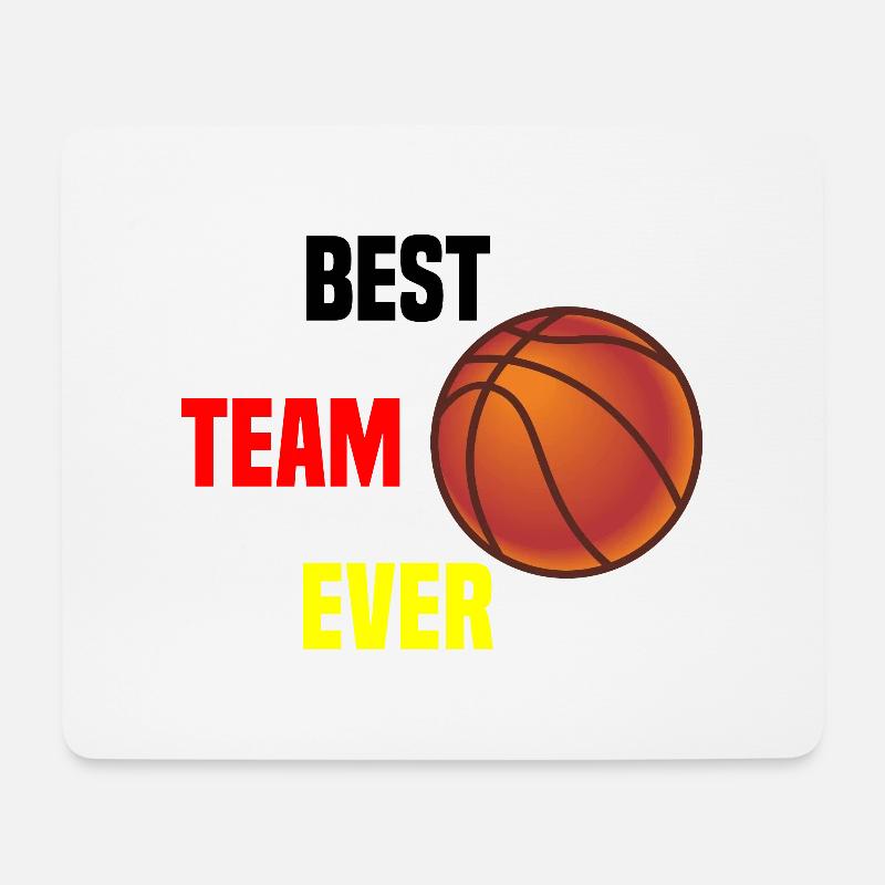 Best Team Ever Basketball - Mousepad (Querformat) - Weiß