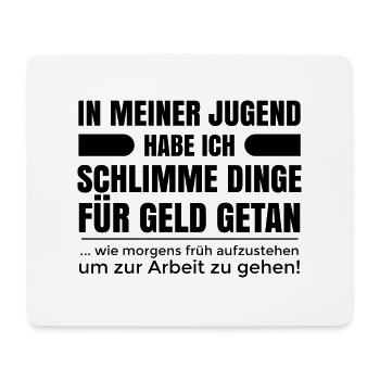Pension lustige Sprüche Rentner Geschenk Kollege - Mousepad (Querformat) - Weiß - Vorne