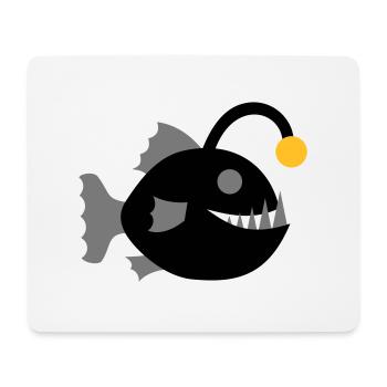 Frogfish Fish Lanternfish Graphic Deep Sea - Mouse Pad (horizontal) - white - Front