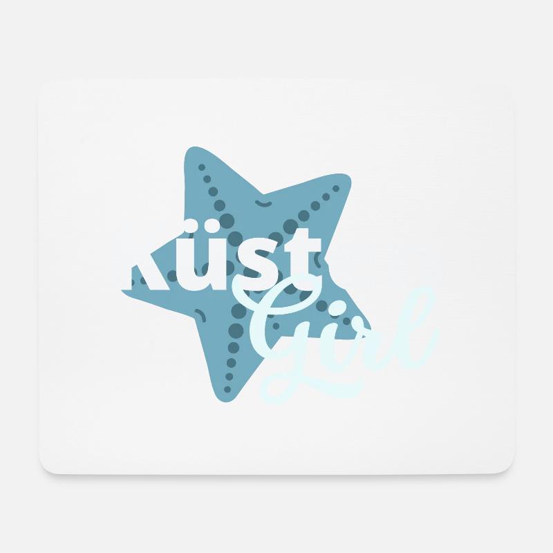 Küstengirl Ostsee Küste Nordsee Küste Spruch. - Mousepad (Querformat) - Weiß