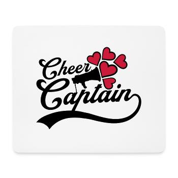 Anfeuern Cheer Captain Megafon - Mousepad (Querformat) - Weiß - Vorne