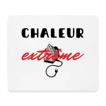 CHALEUR EXTRÊME SOLEIL ÉTÉ FER A REPASSER - Tapis de souris (format paysage) - blanc - Devant