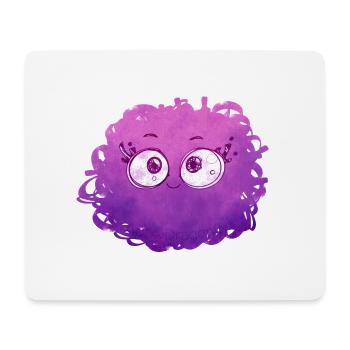 Little Pelota Monster n°1 – pink - Mousepad (Querformat) - Weiß - Vorne